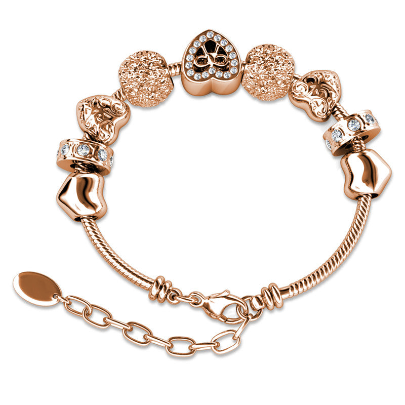 Jetaime Charm Bracelet, Cyncerity Jewellery with crystals from Swarovski®