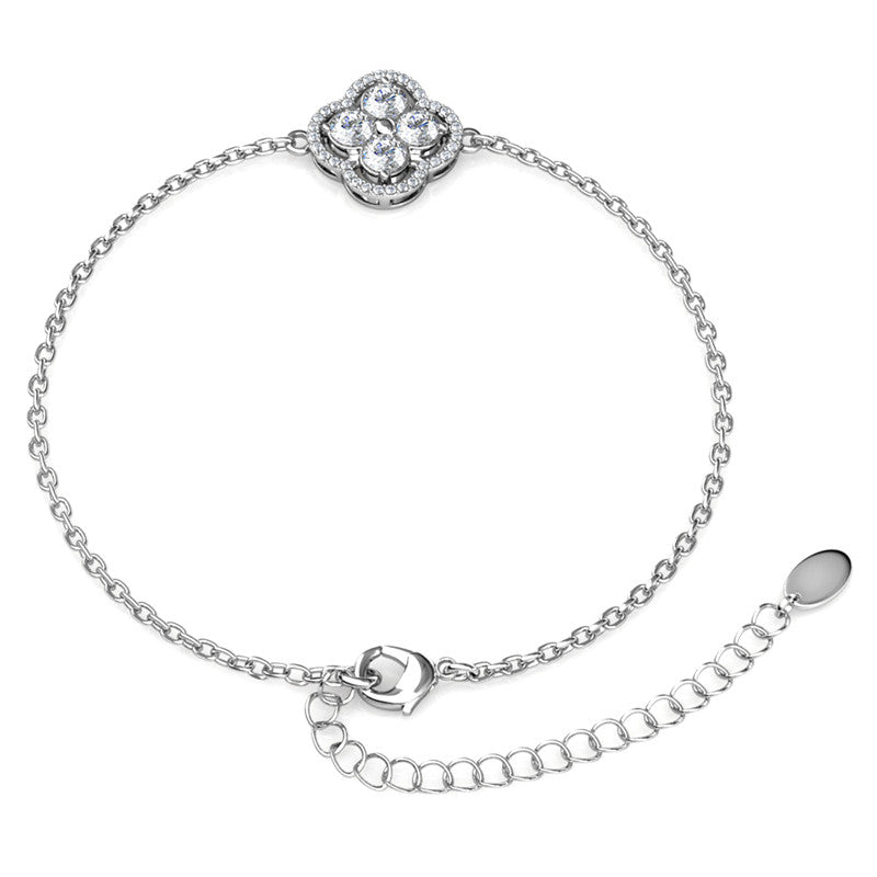 Classic Clover Bracelet, Cyncerity Jewellery with crystals from Swarovski®