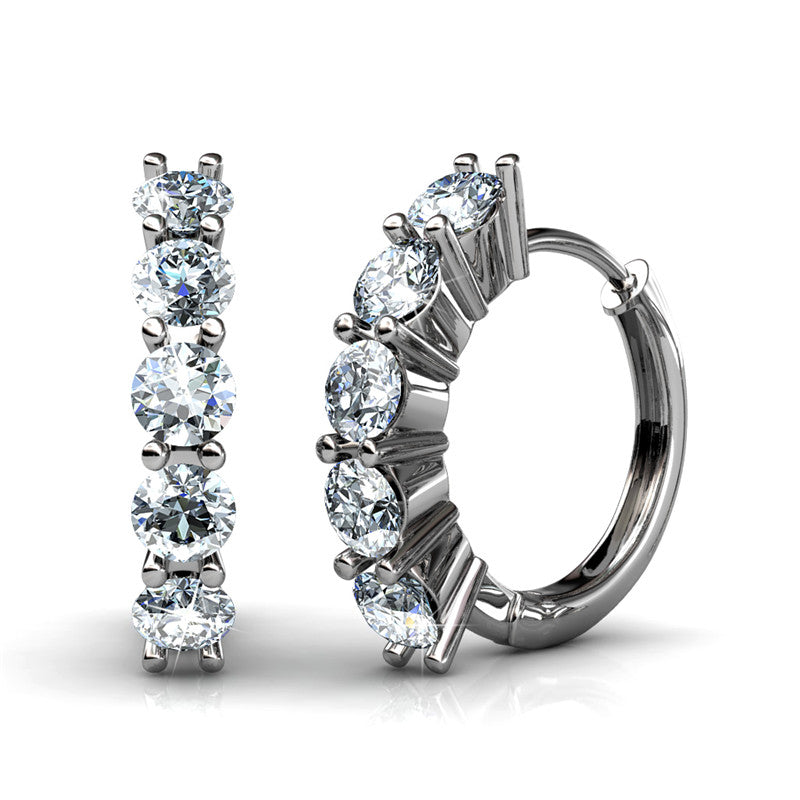 Charming Clip Earrings, Cyncerity Jewellery with crystals from Swarovski®