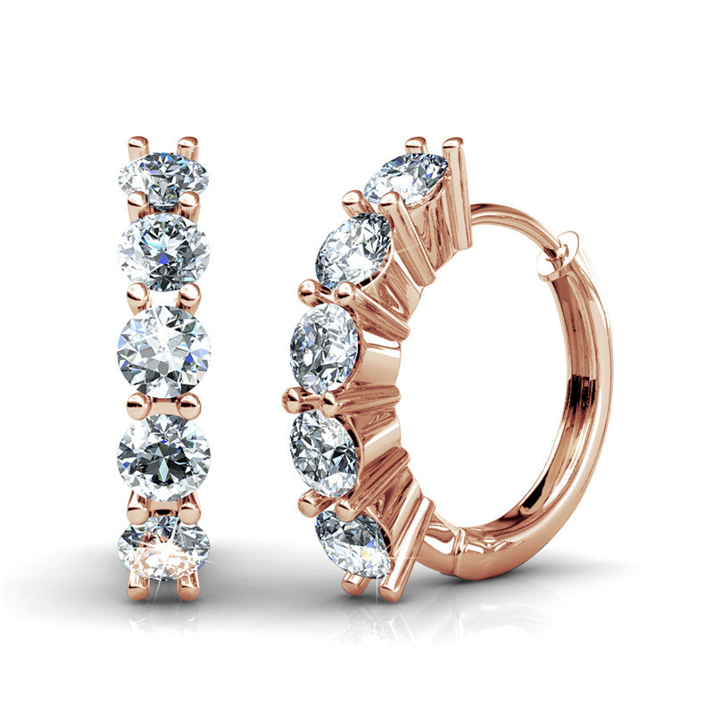 Charming Clip Earrings, Cyncerity Jewellery with crystals from Swarovski®