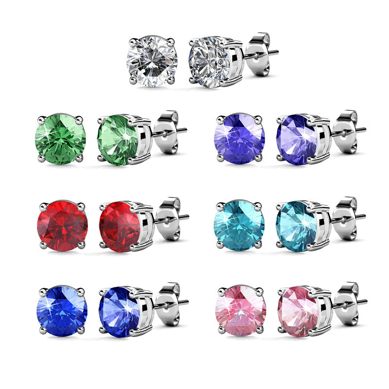 Classic 7 Days Earrings Set, Cyncerity Jewellery with crystals from Swarovski®