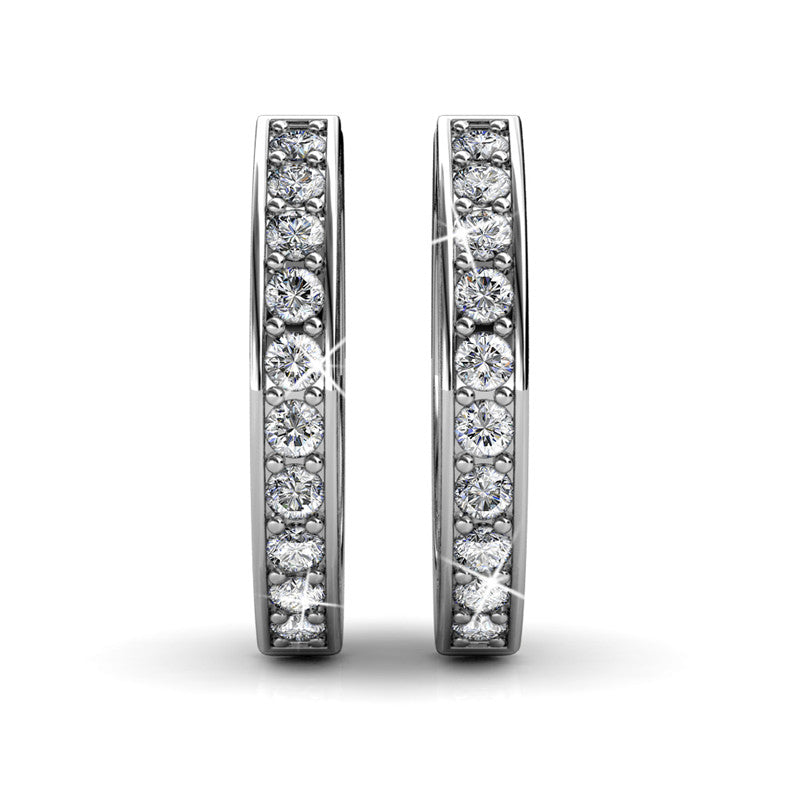 Caring Clip Earrings, Cyncerity Jewellery with crystals from Swarovski®