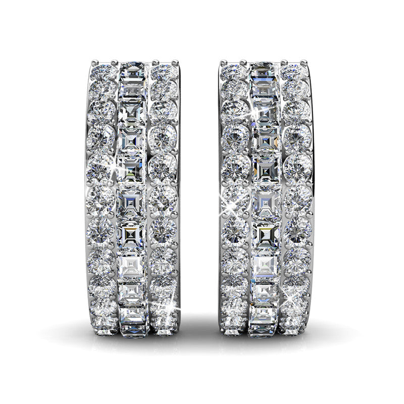 Classic Clip Earrings, Cyncerity Jewellery with crystals from Swarovski®