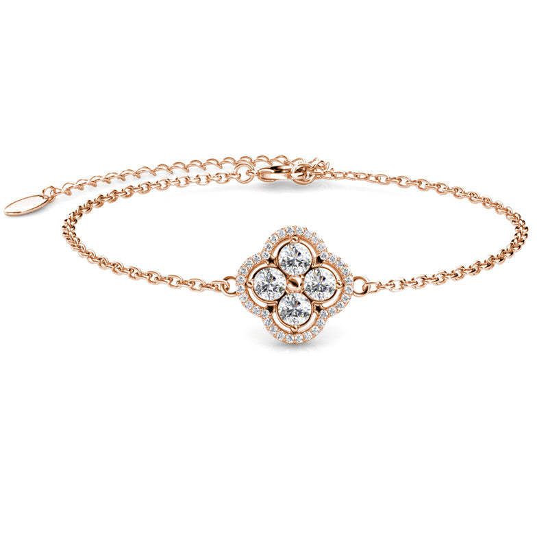 Classic Clover Bracelet, Cyncerity Jewellery with crystals from Swarovski®