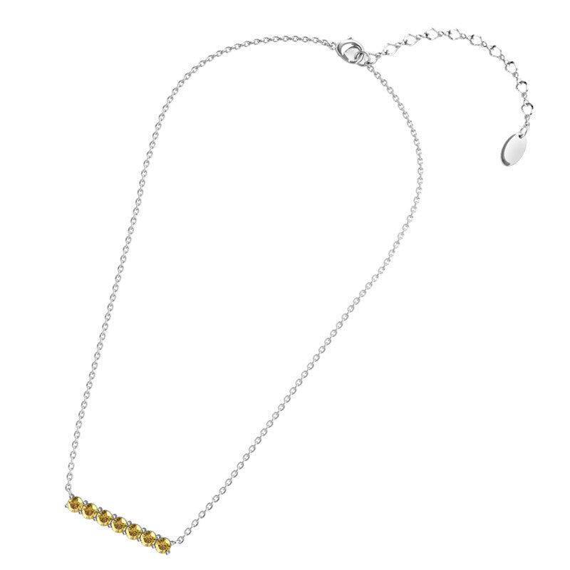 Lucky Seven Birthstone Pendant, Cyncerity Jewellery with crystals from Swarovski®