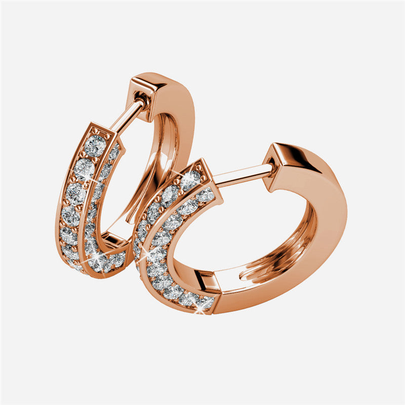 Caring Clip Earrings, Cyncerity Jewellery with crystals from Swarovski®