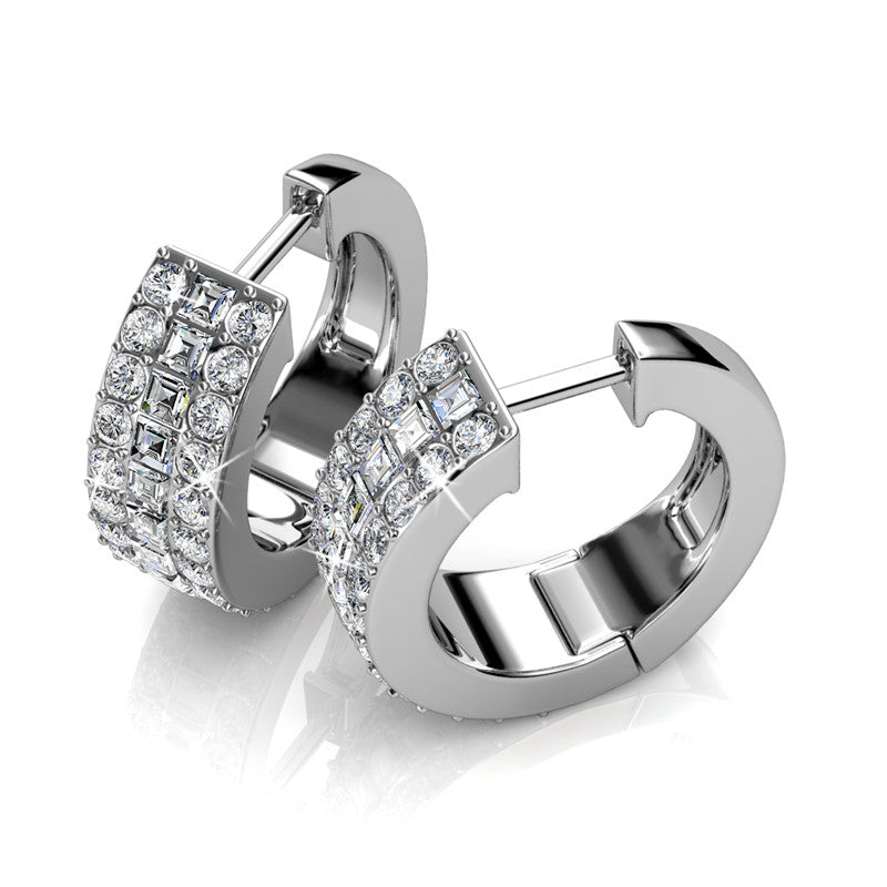 Classic Clip Earrings, Cyncerity Jewellery with crystals from Swarovski®