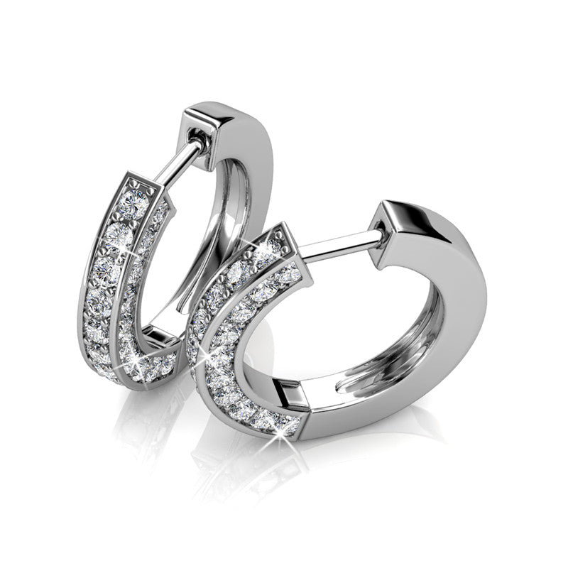 Caring Clip Earrings, Cyncerity Jewellery with crystals from Swarovski®