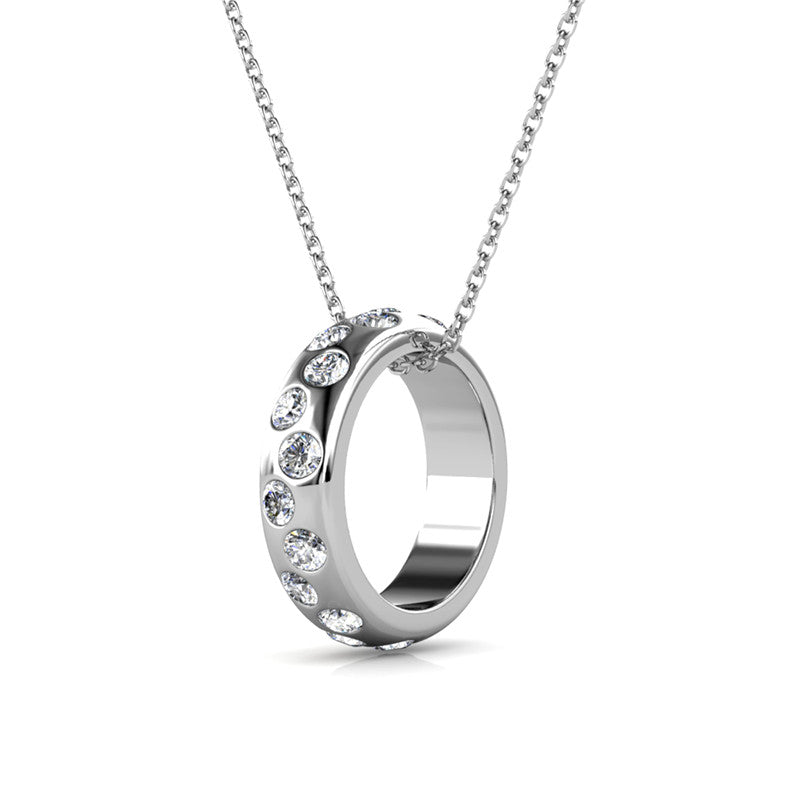 Crown Ring Pendant, Cyncerity Jewellery with crystals from Swarovski®