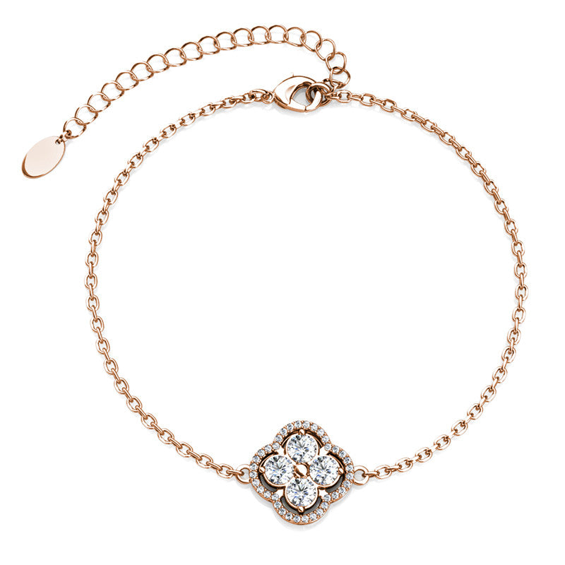 Classic Clover Bracelet, Cyncerity Jewellery with crystals from Swarovski®