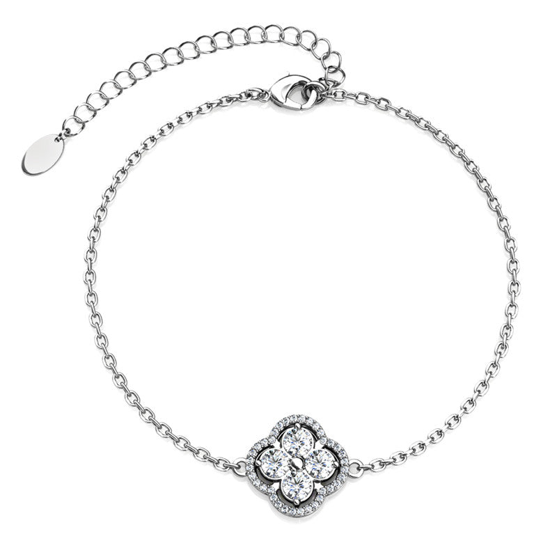 Classic Clover Bracelet, Cyncerity Jewellery with crystals from Swarovski®
