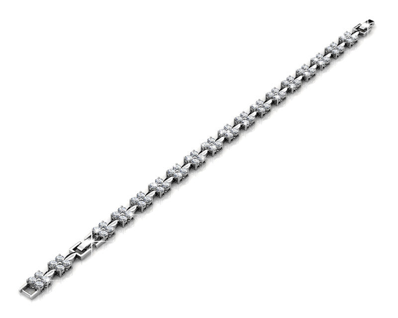 Sweet Bracelet, Cyncerity Jewellery in White Gold with crystals from Swarovski®