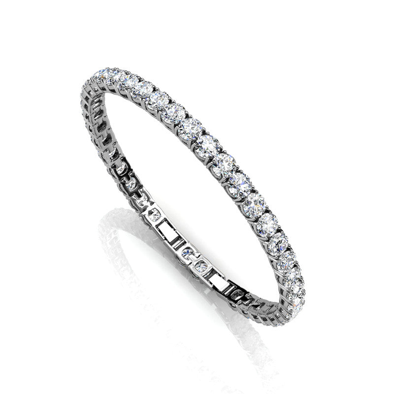 Tennis Bracelet, Cyncerity Jewellery in Rose Gold or White Gold with crystals from Swarovski®