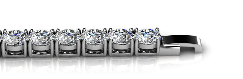 Tennis Bracelet, Cyncerity Jewellery in Rose Gold or White Gold with crystals from Swarovski®