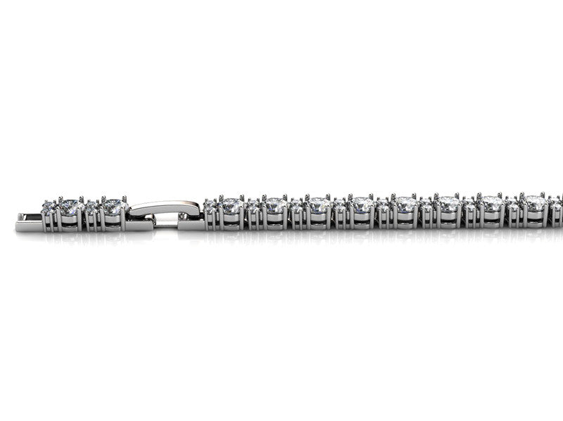 Joyful Bracelet, Cyncerity Jewellery in Rose Gold or White Gold with crystals from Swarovski®