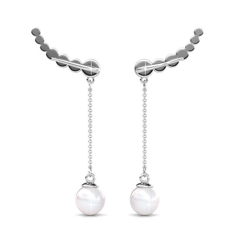 Pearly Wings Earrings, Cyncerity Jewellery with crystals from Swarovski®