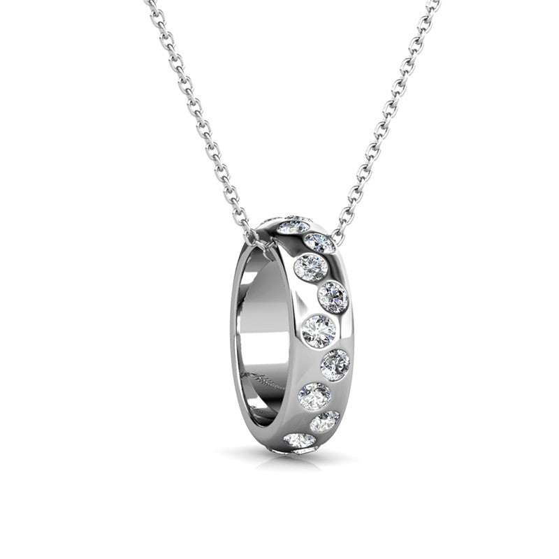 Crown Ring Pendant, Cyncerity Jewellery with crystals from Swarovski®
