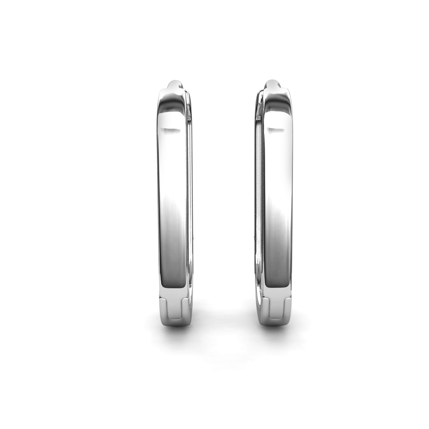 Nelio Earrings ME084 WG RG Cyncerity Jewelry with Moissanite, 925 Sterling Silver