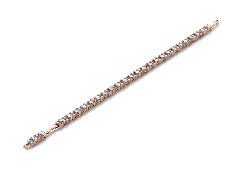Joyful Bracelet, Cyncerity Jewellery in Rose Gold or White Gold with crystals from Swarovski®