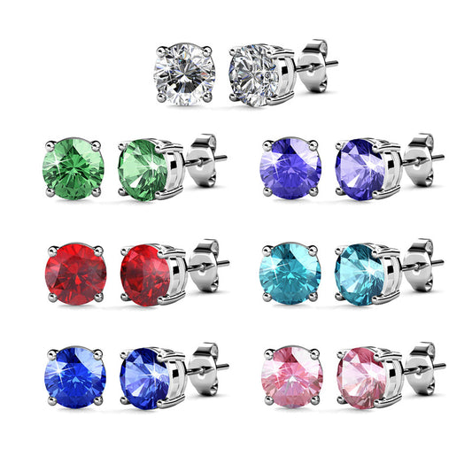 Classic 7 Days Earrings Set, Cyncerity Jewellery with crystals from Swarovski®