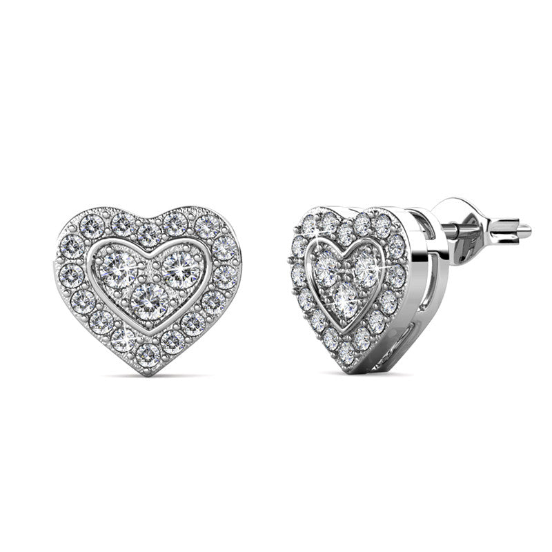 Brave Heart Earrings, Cyncerity Jewellery with crystals from Swarovski®