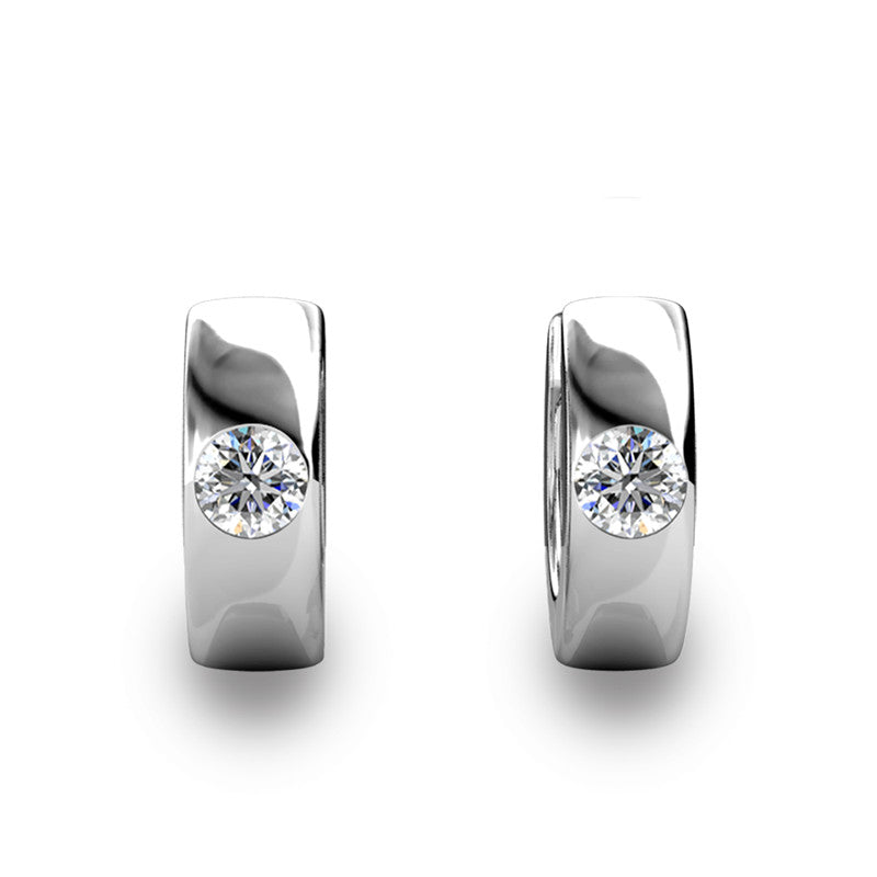 Uno Clip Earrings, Cyncerity Jewellery with crystals from Swarovski®