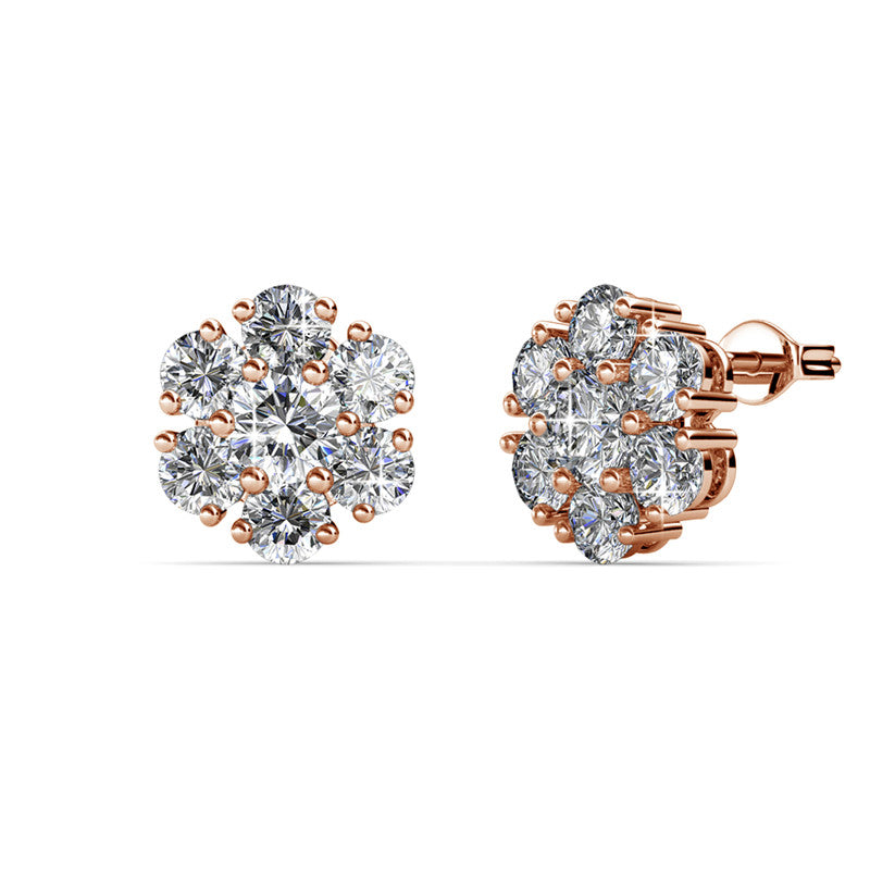 Fleur Earrings, Cyncerity Jewellery with crystals from Swarovski®