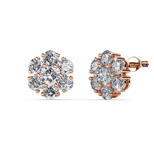 Fleur Earrings, Cyncerity Jewellery with crystals from Swarovski®