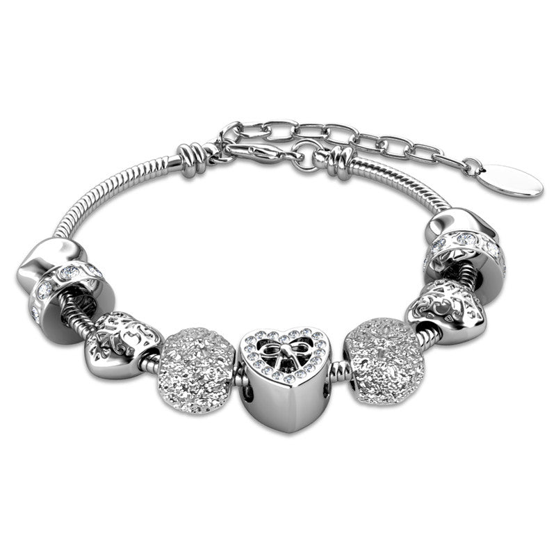Jetaime Charm Bracelet, Cyncerity Jewellery with crystals from Swarovski®