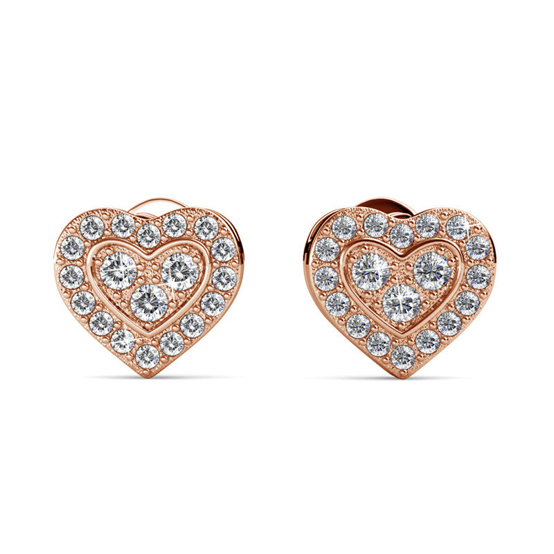 Brave Heart Earrings, Cyncerity Jewellery with crystals from Swarovski®