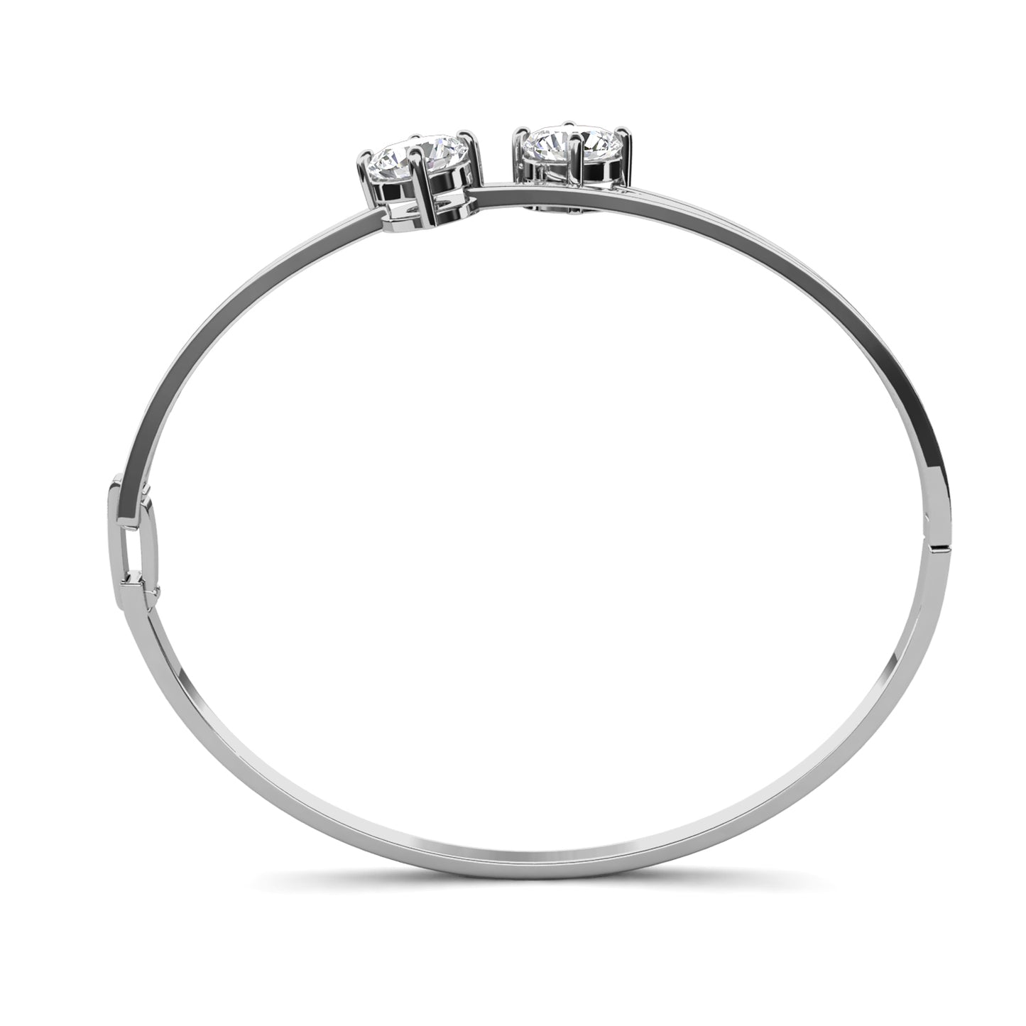 Florence Bracelet MB018 WG RG Cyncerity Jewelry with Moissanite, 925 Sterling Silver