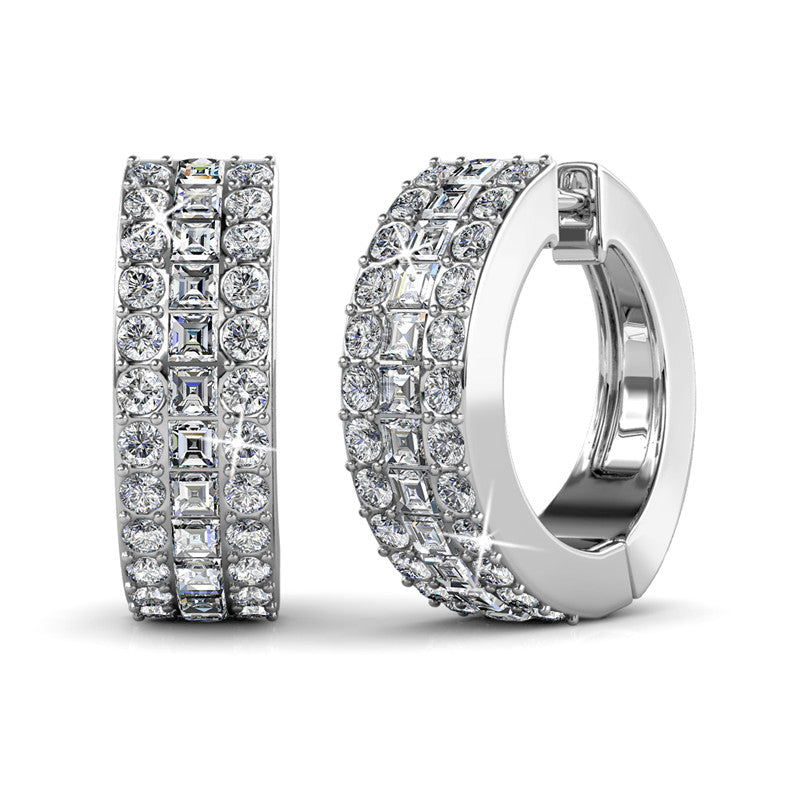 Classic Clip Earrings, Cyncerity Jewellery with crystals from Swarovski®