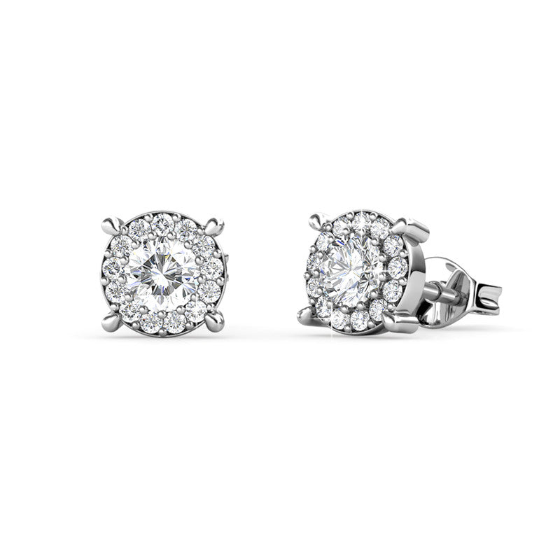 Princess Earrings, Cyncerity Jewellery with crystals from Swarovski®