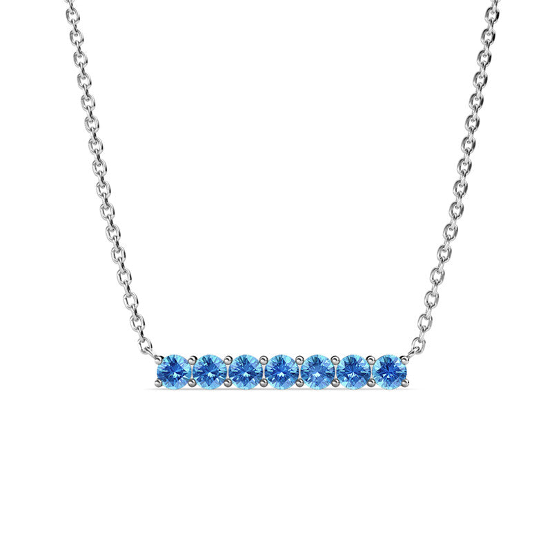 Lucky Seven Birthstone Pendant, Cyncerity Jewellery with crystals from Swarovski®
