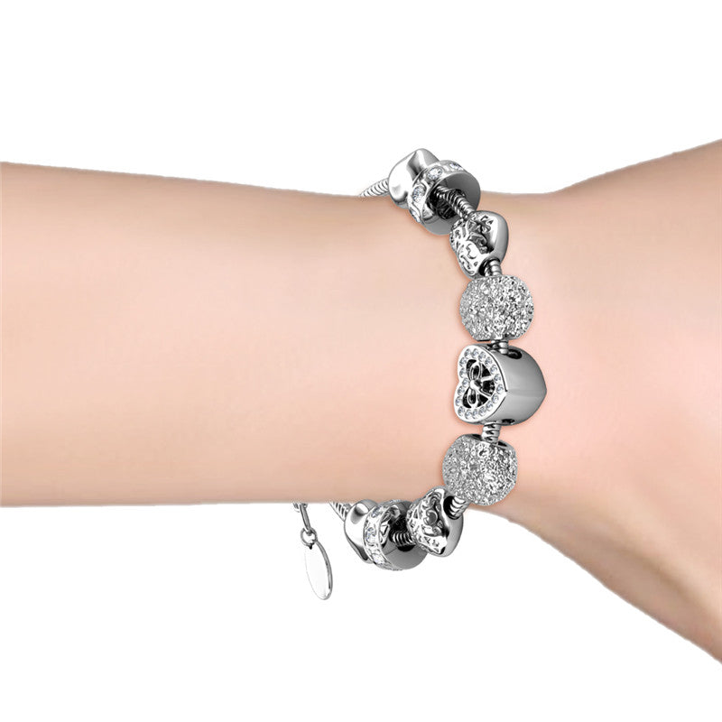 Jetaime Charm Bracelet, Cyncerity Jewellery with crystals from Swarovski®