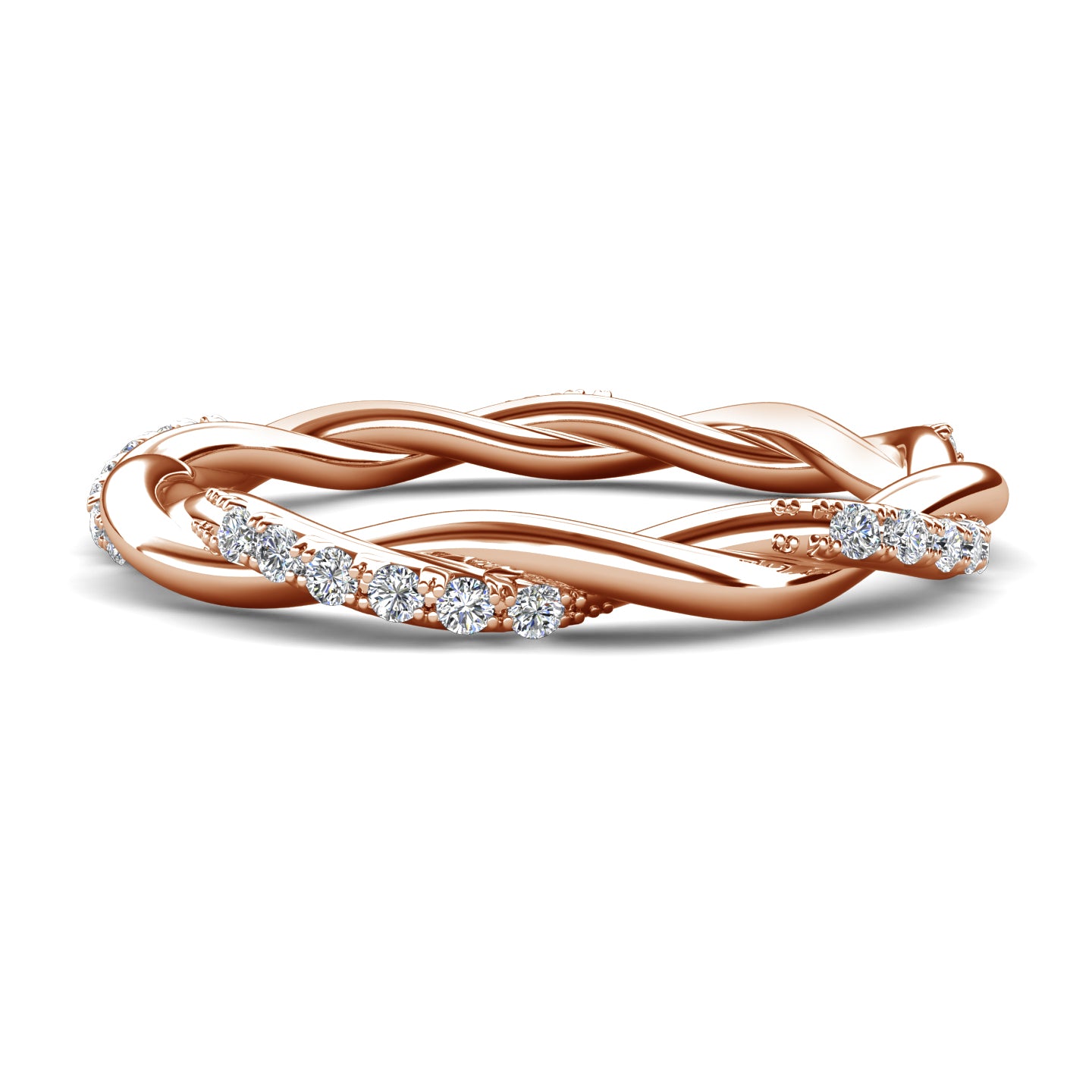 Advent Ring MR118 WG RG Cyncerity Jewelry with Moissanite, 925 Sterling Silver