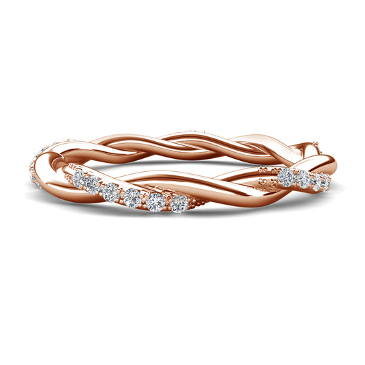 Advent Ring MR118 WG RG Cyncerity Jewelry with Moissanite, 925 Sterling Silver