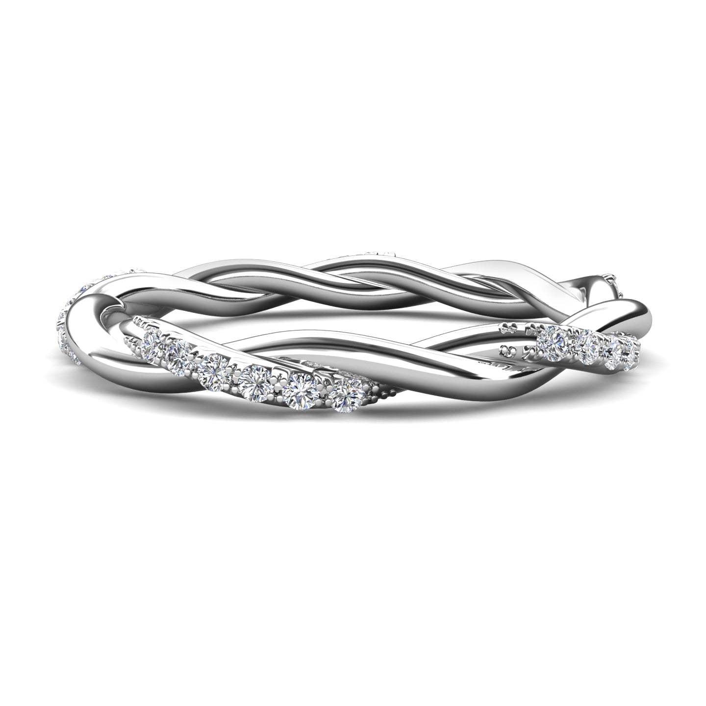 Advent Ring MR118 WG RG Cyncerity Jewelry with Moissanite, 925 Sterling Silver