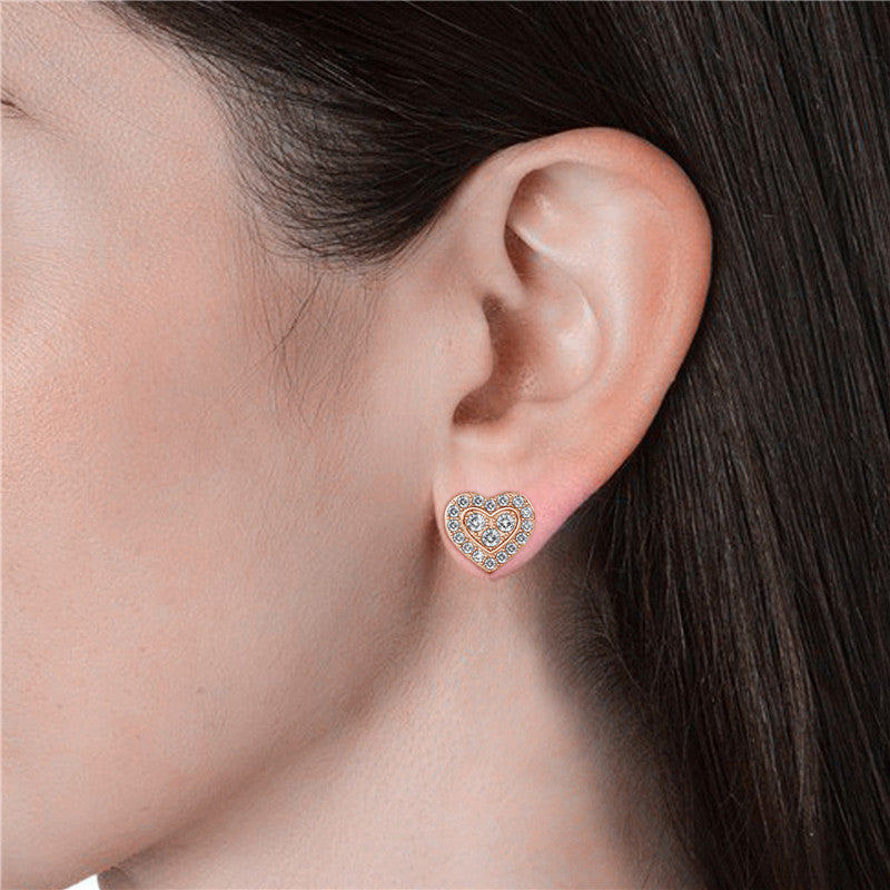 Brave Heart Earrings, Cyncerity Jewellery with crystals from Swarovski®