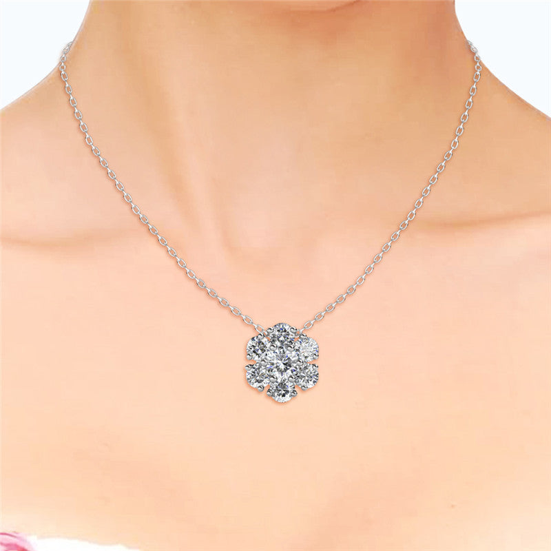 Fleur Pendant, Cyncerity Jewellery with crystals from Swarovski®
