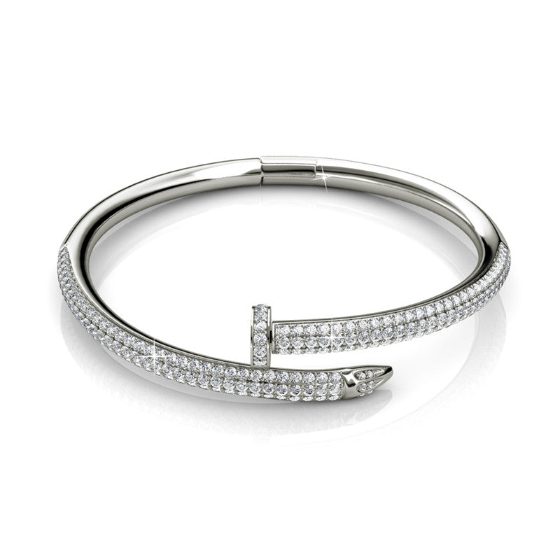 Nail Bangle, Cyncerity Jewellery with crystals from Swarovski®