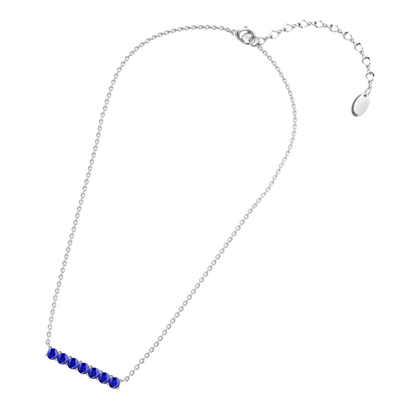 Lucky Seven Birthstone Pendant, Cyncerity Jewellery with crystals from Swarovski®
