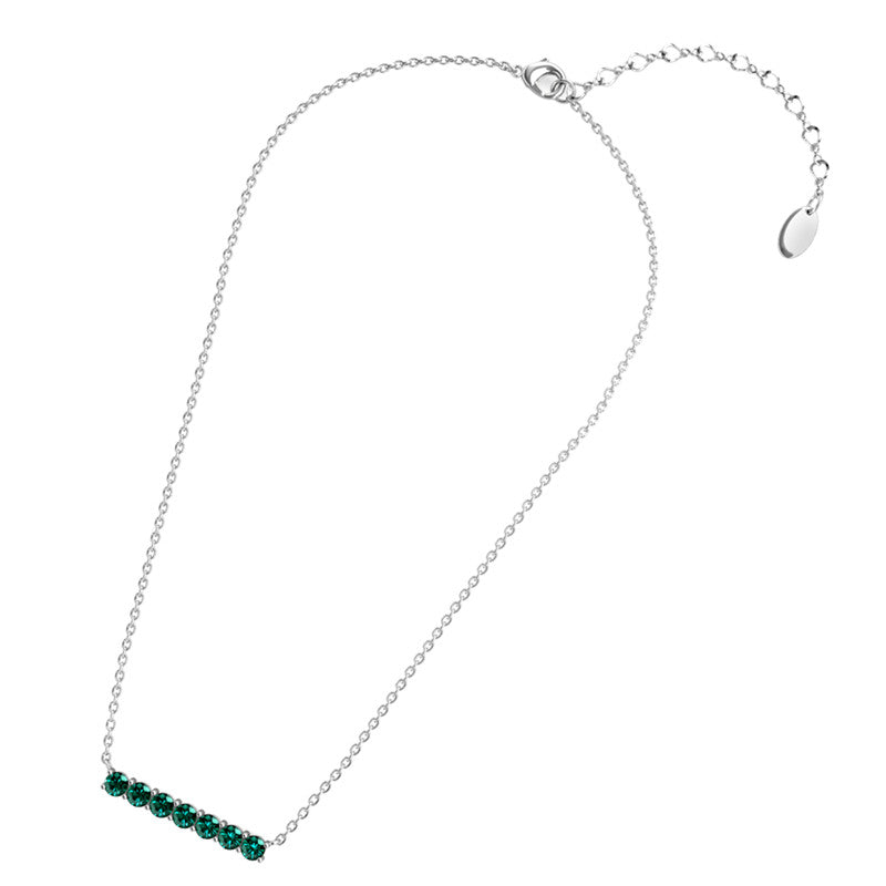 Lucky Seven Birthstone Pendant, Cyncerity Jewellery with crystals from Swarovski®