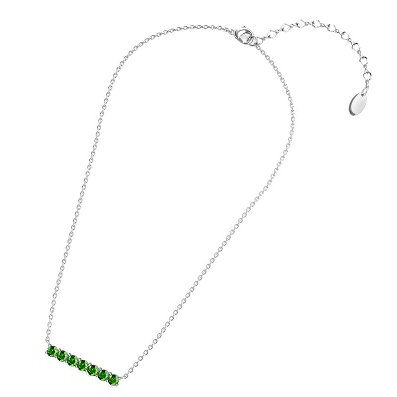Lucky Seven Birthstone Pendant, Cyncerity Jewellery with crystals from Swarovski®