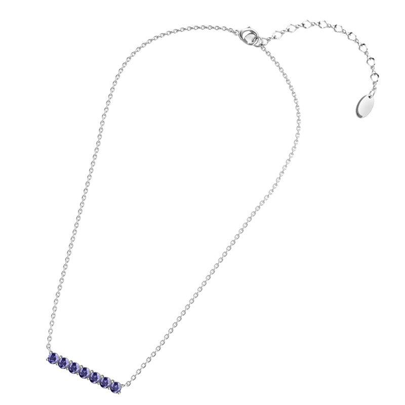 Lucky Seven Birthstone Pendant, Cyncerity Jewellery with crystals from Swarovski®