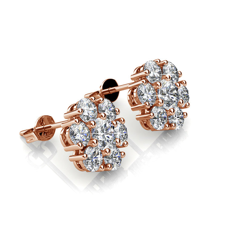 Fleur Earrings, Cyncerity Jewellery with crystals from Swarovski®