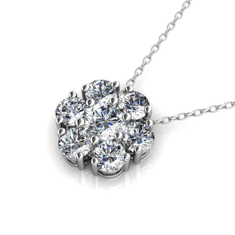 Fleur Pendant, Cyncerity Jewellery with crystals from Swarovski®