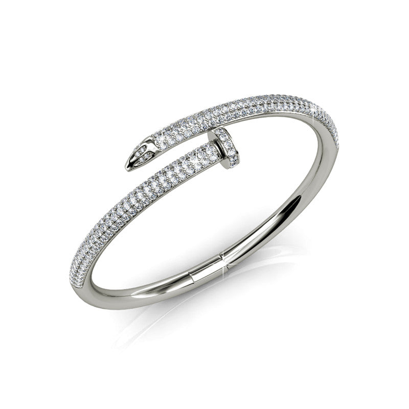 Nail Bangle, Cyncerity Jewellery with crystals from Swarovski®