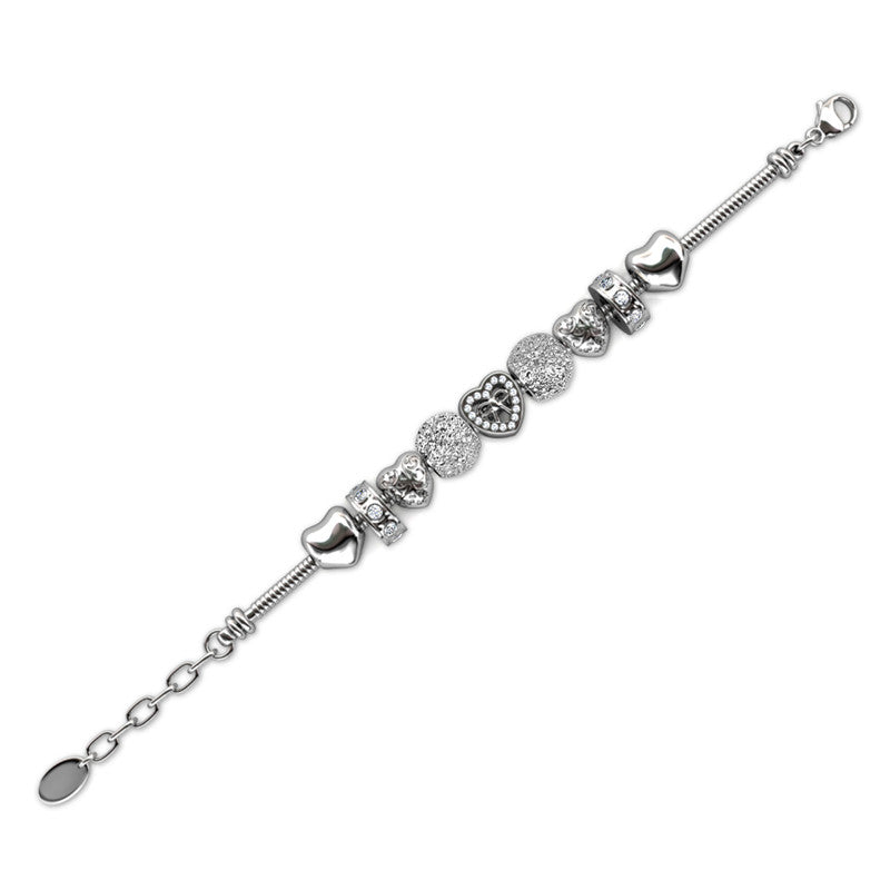 Jetaime Charm Bracelet, Cyncerity Jewellery with crystals from Swarovski®