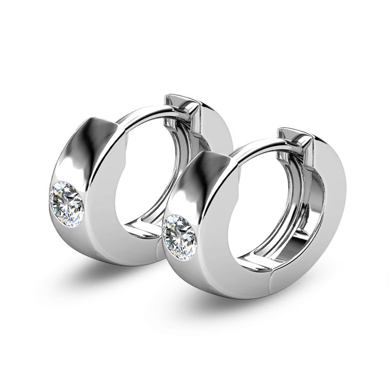 Uno Clip Earrings, Cyncerity Jewellery with crystals from Swarovski®